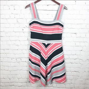 Banana Republic | Milly Striped Fit & Flare Dress | Size 6